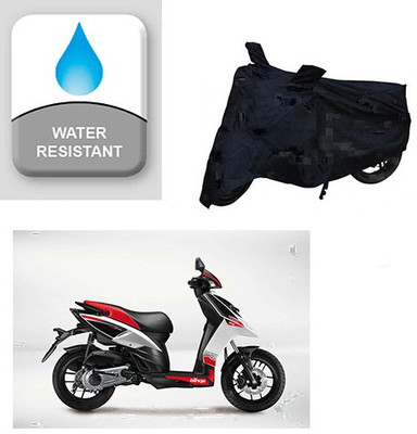 Feel heaven Two Wheeler Cover for Aprilia(SR 125, Black)