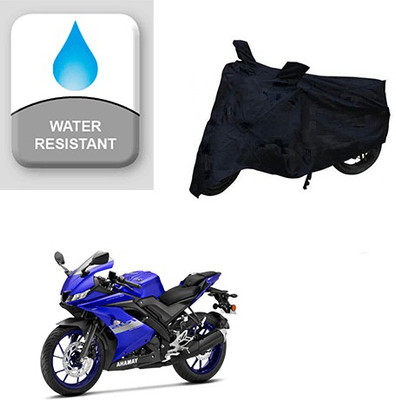 Feel heaven Two Wheeler Cover for Yamaha(R15 V3, Black)