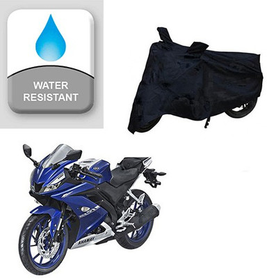 Feel heaven Two Wheeler Cover for Yamaha(R15, Black)