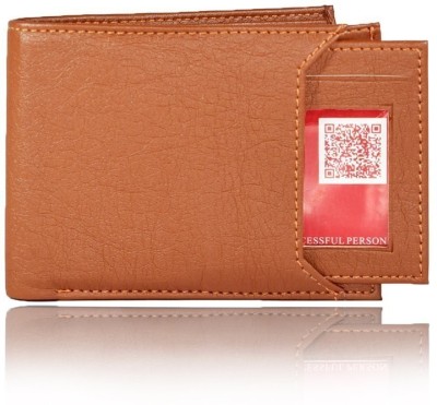 Xlivo Men Casual Tan Artificial Leather Wallet(6 Card Slots)