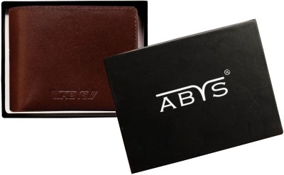 ABYS Men Brown Genuine Leather Wallet(2 Card Slots)