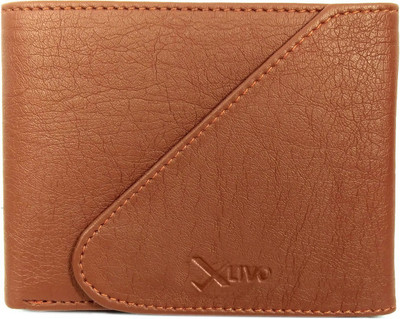 Xlivo Men Casual Tan Artificial Leather Wallet(5 Card Slots)