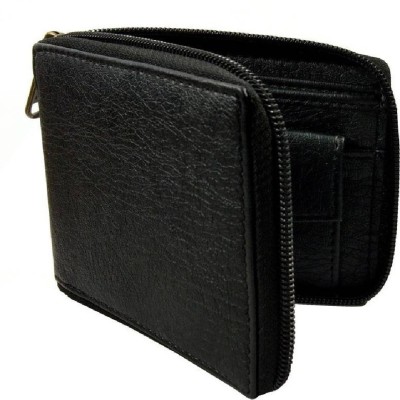 Xlivo Men Casual Black Artificial Leather Wallet(3 Card Slots)