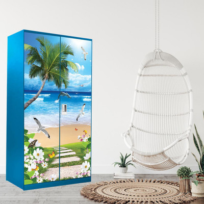 WallDaddy 213.36 cm S-Beach Almira Self Adhesive Sticker(Pack of 1)