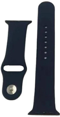 VISHMART Silicone Watch Strap 44 mm Silicone Watch Strap(Blue)