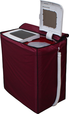 LITHARA Semi-Automatic Washing Machine  Cover(Width: 80.01 cm, Maroon)