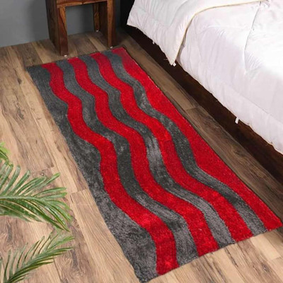 shopgallery Red, Multicolor Polyester Runner(2 ft,  X 5 ft, Rectangle)