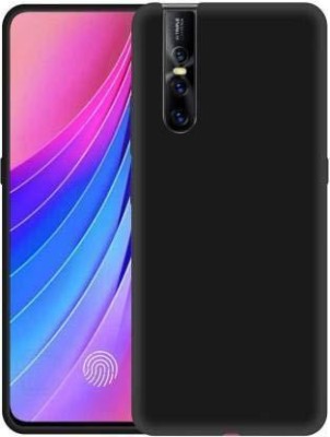 vmt stock Back Cover for Vivo V15 Pro (Black) Rubberised Matte Soft Silicon Flexible Back Case Cover(Multicolor, Dual Protection, Pack of: 1)