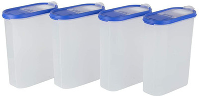 Cutting EDGE Plastic Utility Container  - 2400 ml(Pack of 4, Blue)