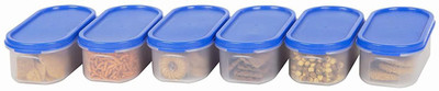 Cutting EDGE Plastic Utility Container  - 535 ml(Pack of 6, Blue)