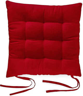 FAJAL COTTON UDHYOG LUXUARY 18*1 Microfibre Solid Cushion Pack of 1(Red)