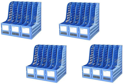 SOCHEP 6 Compartments PLASTIC FILE PLATE(Blue)