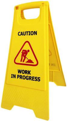 KR STORE Work On Progress Emergency Sign(Reflective Sign)