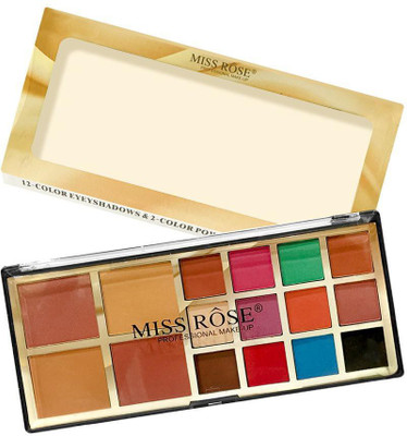 MISS ROSE Color Professional Eyeshadow+2 Color Powder+2ColorBlush Professional 7002-001 M1 50 g(MultiColor)