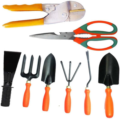 ERIN Gardening 8 Pcs Tool Sets combo pack Garden Tool Kit(8 Tools)