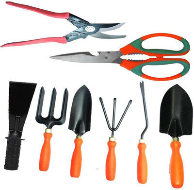 ERIN Gardening Tool Sets combo pack of 8 Pcs Garden Tool Kit(8 Tools)