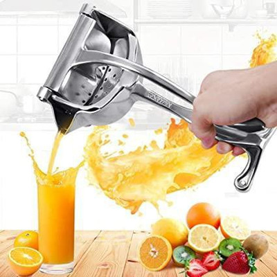 VATSMART Aluminium Hand Juicer Lemon-Fruit - Heavy Duty Hand Press Fruit Juicer - Lemon Lime Manual Press Juicer for Grapefruits Orange Fruit Press Squeezer Hand Juicer(Silver)