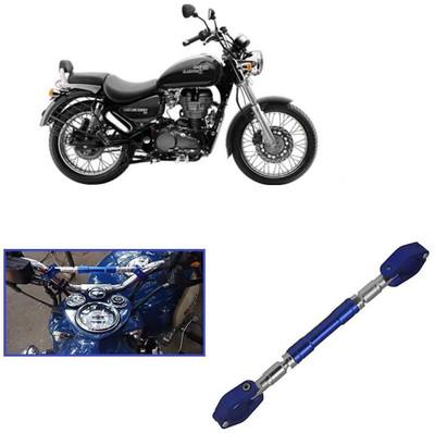 Qiisx Motorcycle Handlebar Cross Bar Blue for Royal Enfield Thunderbird 350 Handle Bar(Blue)