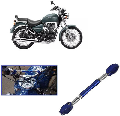 Qiisx Motorcycle Handlebar Cross Bar Blue for Royal Enfield Thunderbird 500 Handle Bar(Blue)