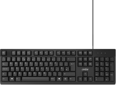 artis K10 USB Keyboard Wired USB Desktop Keyboard(Black)