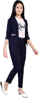 NEYSA Self Design Girls Jumpsuit