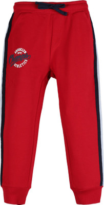 Plum Tree Track Pant For Boys(Red, Pack of 1)
