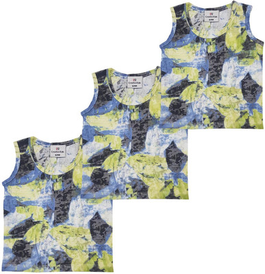 CREATIVE KID'S Vest For Baby Boys & Baby Girls Pure Cotton(Multicolor, Pack of 3)