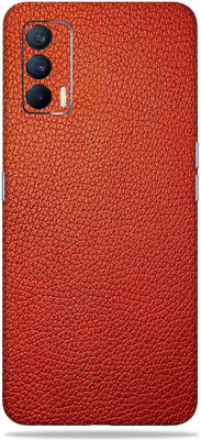 Satisfactory realme x7, realmex7 Mobile Skin(Charming Red Leather With Matte Finish)