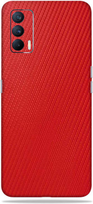Satisfactory realme x7, realmex7 Mobile Skin(Charming Red Carbon Fibre With Matte Finish)
