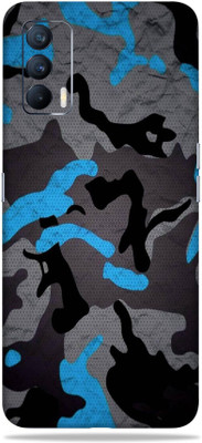Satisfactory realme x7, realmex7 Mobile Skin(Military Blue Camouflage With Matte Finish)