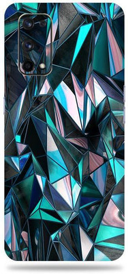 OggyBaba realme x7 pro, realmex7pro Mobile Skin(Blue Polygon With Gloss Finish)