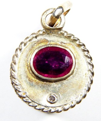 Urancia Antique Rare Quality Locket with Burmese Ruby, Diamond Stone