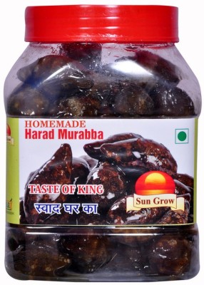 Sun Grow Swaad Ghar Ka The Real Taste of Maa Ka Hath Ka Swad Organic HomeMade Harad Murabba Pieces Without Syrup (1 Kg) Harad Murabba(1 kg)