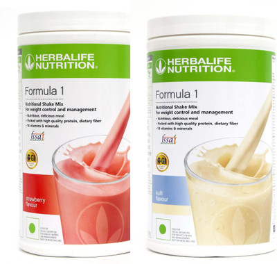 HERBALIFE Formula 1 Nutritionl shake mix Strawberry and Vanilla flavour for weigtt loss Plant-Based Protein(1000 g, Strawberry, Vanilla)