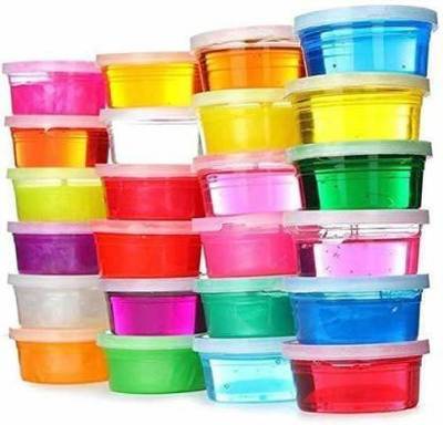 BVM GROUP Scented 5D Slime Putty Toy Multicolor Putty Toy Jumbo Pack DIY 5D Slime Gel Light Modeling Air Dry Magic Clay Jelly for Kids and Teens (Multicolour) (Pack of 24) Multicolor Putty Toy. BEST TOYS FOR KIDS Multicolor Putty Toy