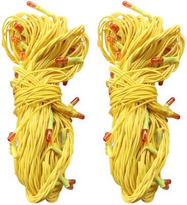Smuf 50 LEDs 15.19 m Yellow Steady String Rice Lights(Pack of 2)