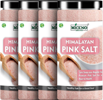mickno organics 2 Kg Himalayan Pink Rock Salt powder Organic for weight loss Himalayan Pink Salt(2 kg, Pack of 4)