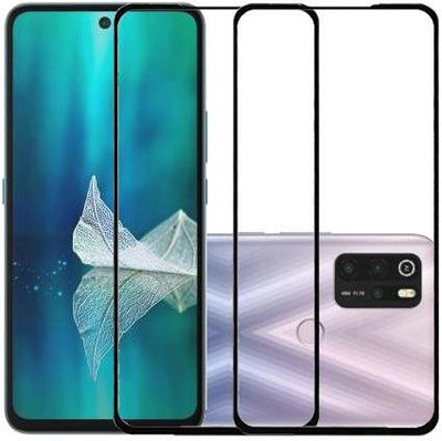 HOBBYTRONICS Edge To Edge Tempered Glass for MICROMAX IN 1(Pack of 2)