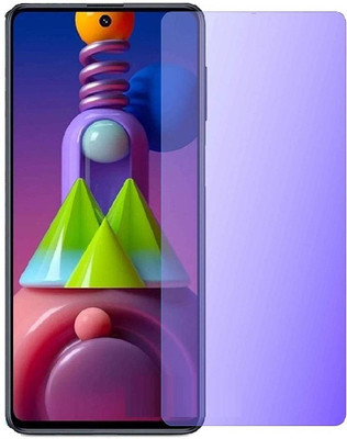 FlipSmartGuard Tempered Glass Guard for SAMSUNG GALAXY M51 anti blue ray tempered glass full screen coverage (except edges), smart screen protector full screen coverage ( except edges) blue light resistant eyes protect film for (anti blue) full screen coverage (except edges) transparent(Pack of 1)