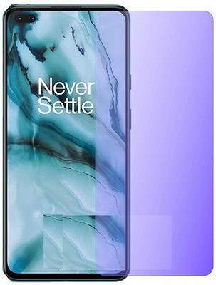 FlipSmartGuard Tempered Glass Guard for ONEPLUS NORD anti blue ray tempered glass full screen coverage (except edges), smart screen protector full screen coverage ( except edges) blue light resistant eyes protect film for (anti blue) full screen coverage (except edges) transparent(Pack of 1)