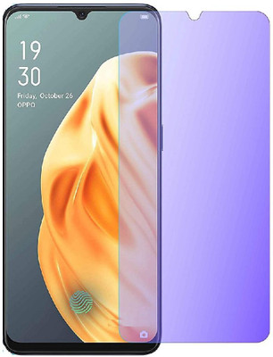 FlipSmartGuard Tempered Glass Guard for OPPO F15 anti blue ray tempered glass full screen coverage (except edges), smart screen protector full screen coverage ( except edges) blue light resistant eyes protect film for (anti blue) full screen coverage (except edges) transparent(Pack of 1)