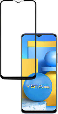 HUPSHY Edge To Edge Tempered Glass for Vivo Y51A(Pack of 1)