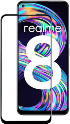 Mauval Edge To Edge Tempered Glass for Realme 8 Pro(Pack of 1)