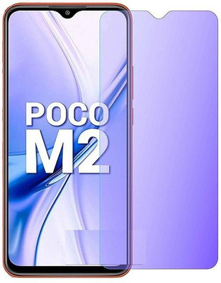 FlipSmartGuard Tempered Glass Guard for POCO M2 anti blue ray tempered glass full screen coverage (except edges), smart screen protector full screen coverage ( except edges) blue light resistant eyes protect film for (anti blue) full screen coverage (except edges) transparent, Redmi 9 Power(Pack of 