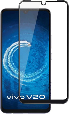 Pannu Edge To Edge Tempered Glass for Vivo V20 2021(Pack of 1)