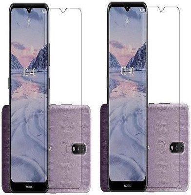 NIMMIKA ENTERPRISES Tempered Glass Guard for NOKIA 2.4 TEMPERED GLASS(Pack of 2)