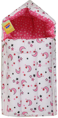 Fareto New Born Baby Daily Essentail Bedding Set(0-6 Months) Sleeping Bag(Pink)