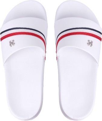 Shoe Me Men Slides(White , 9)