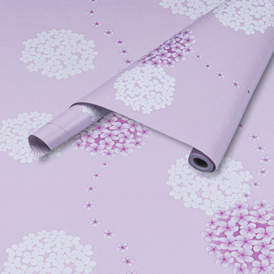 WolTop Vinyl Floral & Botanical Pink Wallpaper(L x W: 1000 cm x 40 cm)