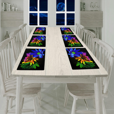 Flipkart SmartBuy Rectangular Pack of 6 Table Placemat(Multicolor, PVC)